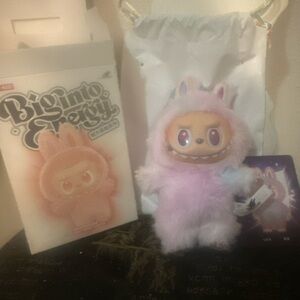 Biginto Energy Plush Doll - LUCK pink and purple plush doll key chain